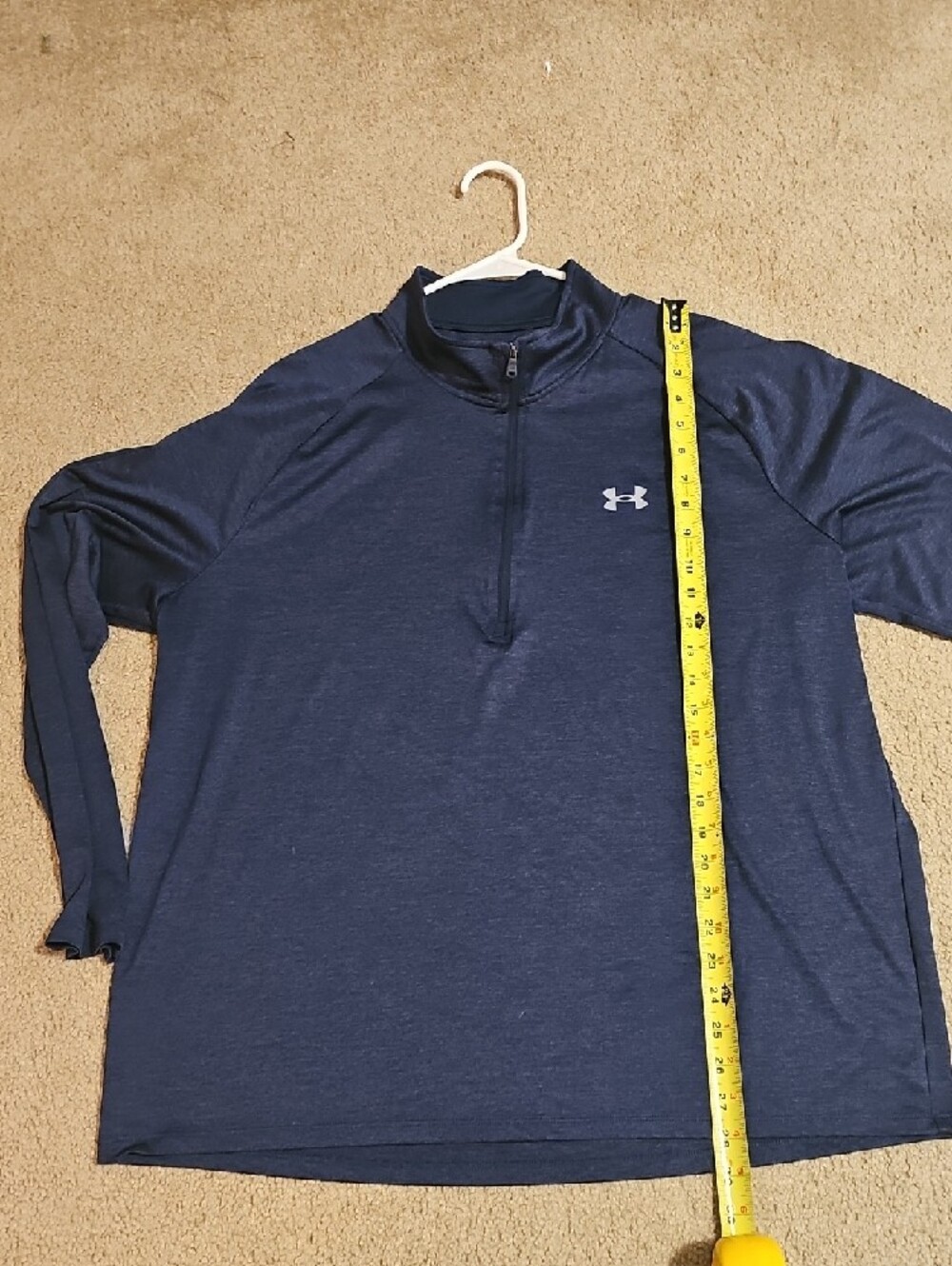 Under Armour Dark Navy Quarter-Zip Pullover - Picture 3 of 4